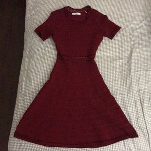 Sandro Paris Red Dress with hole details